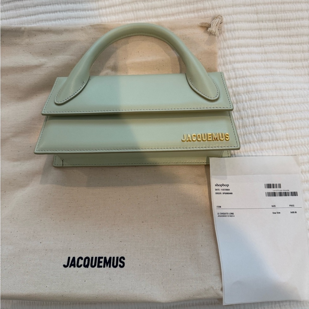 Jacquemus El Chiquito Long Light Green Mini Bag